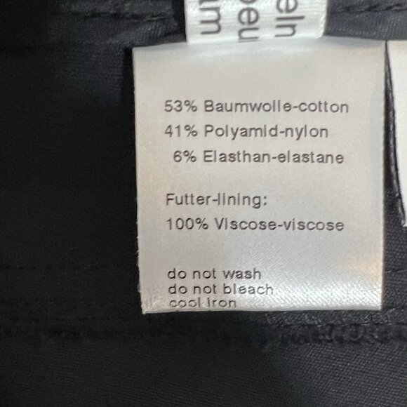 Akris Punto Women’s Tapered Crop Pants Size 8 Black Stretch Mid Rise Flat Zipper - Picture 9 of 13